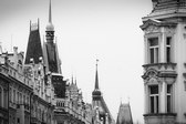 Černobílé foto Prahy